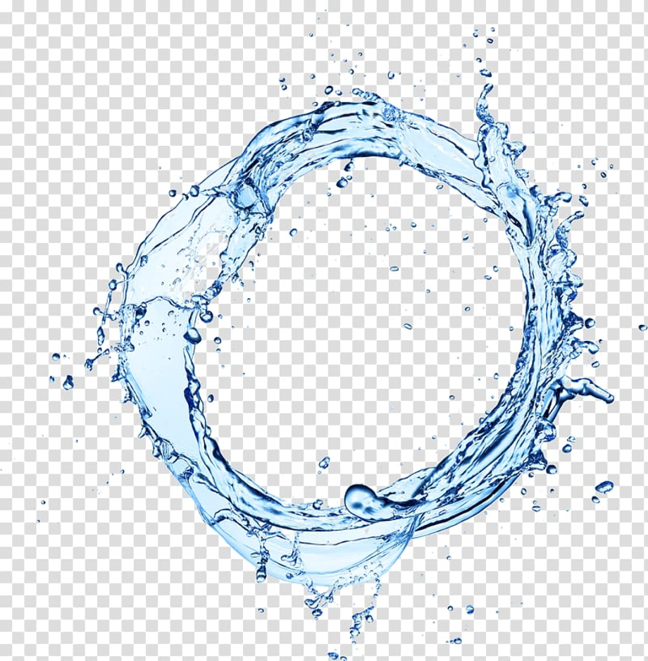 water transparent circle