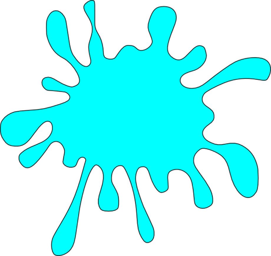 slime clipart blue