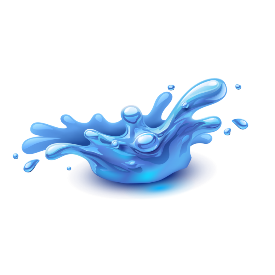 yellow water splash png