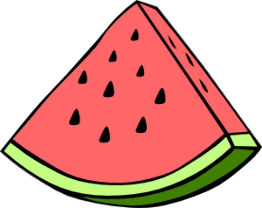 watermelon clipart triangle