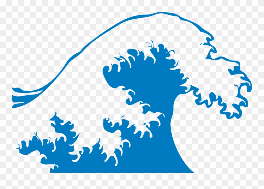 waves clipart white