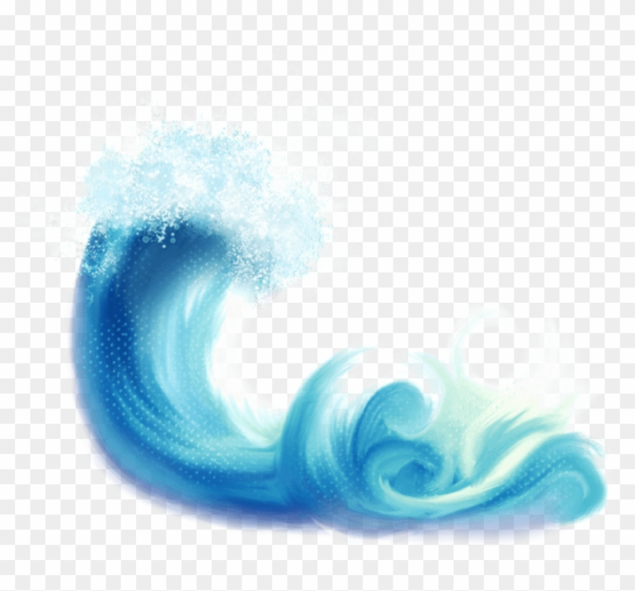 wave clipart watercolor