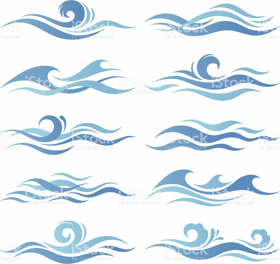 Waves Clipart Wave Vector Waves Wave Vector Transparent Free For - Riset
