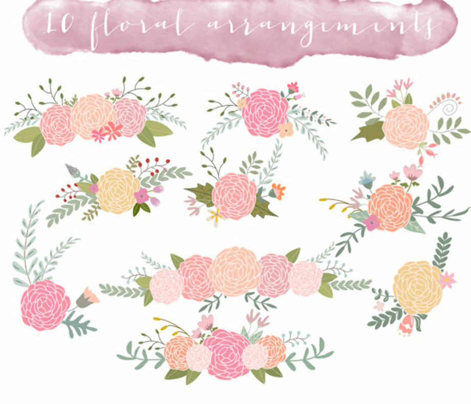 wedding clipart floral