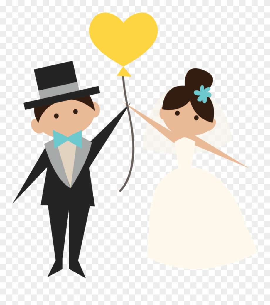 bride and groom clipart transparent background