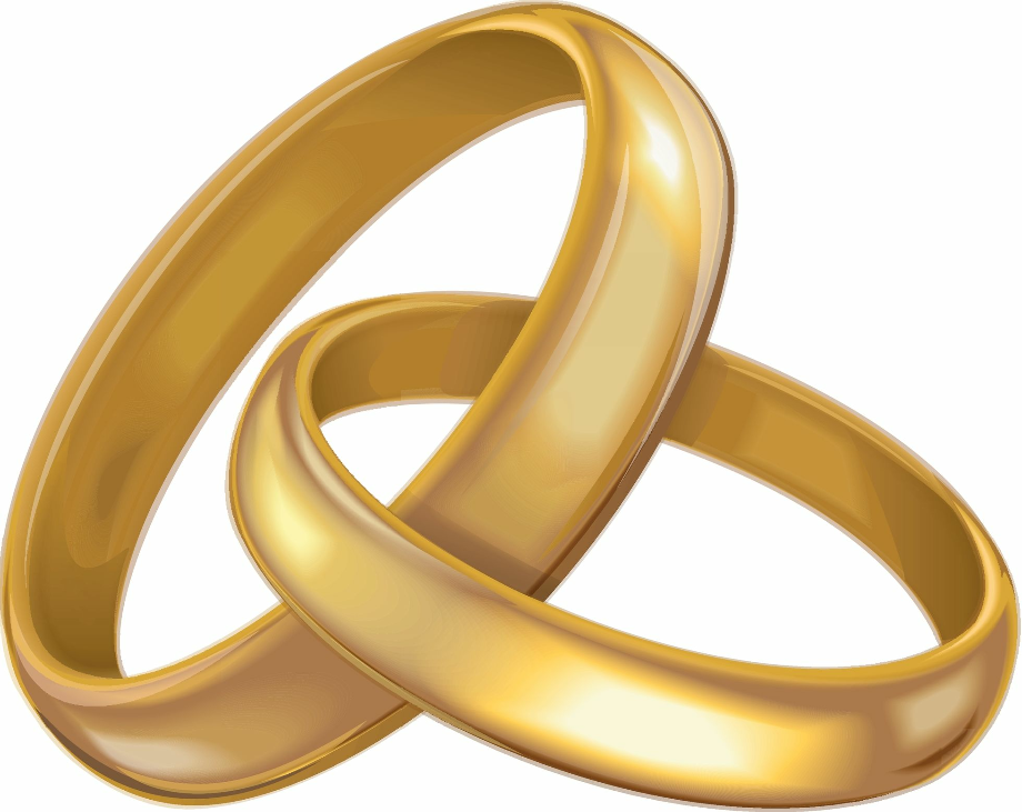 wedding rings clipart color