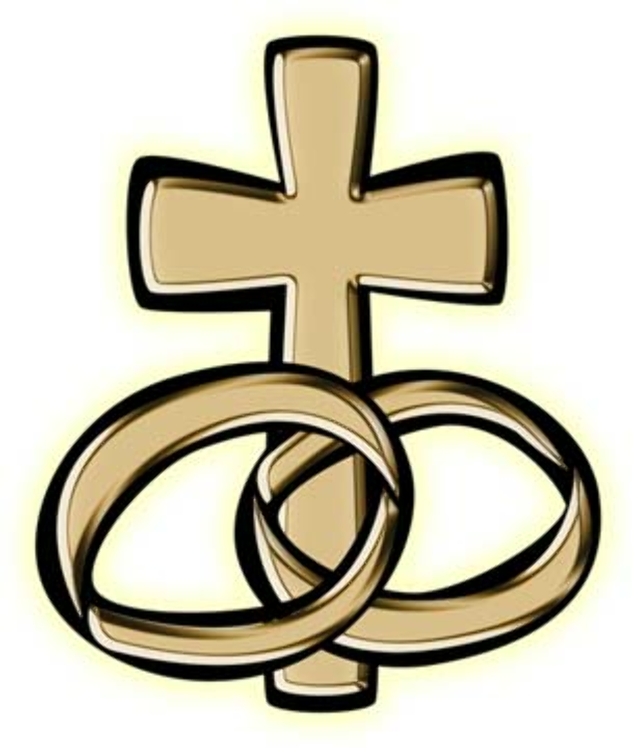 wedding rings clipart cross