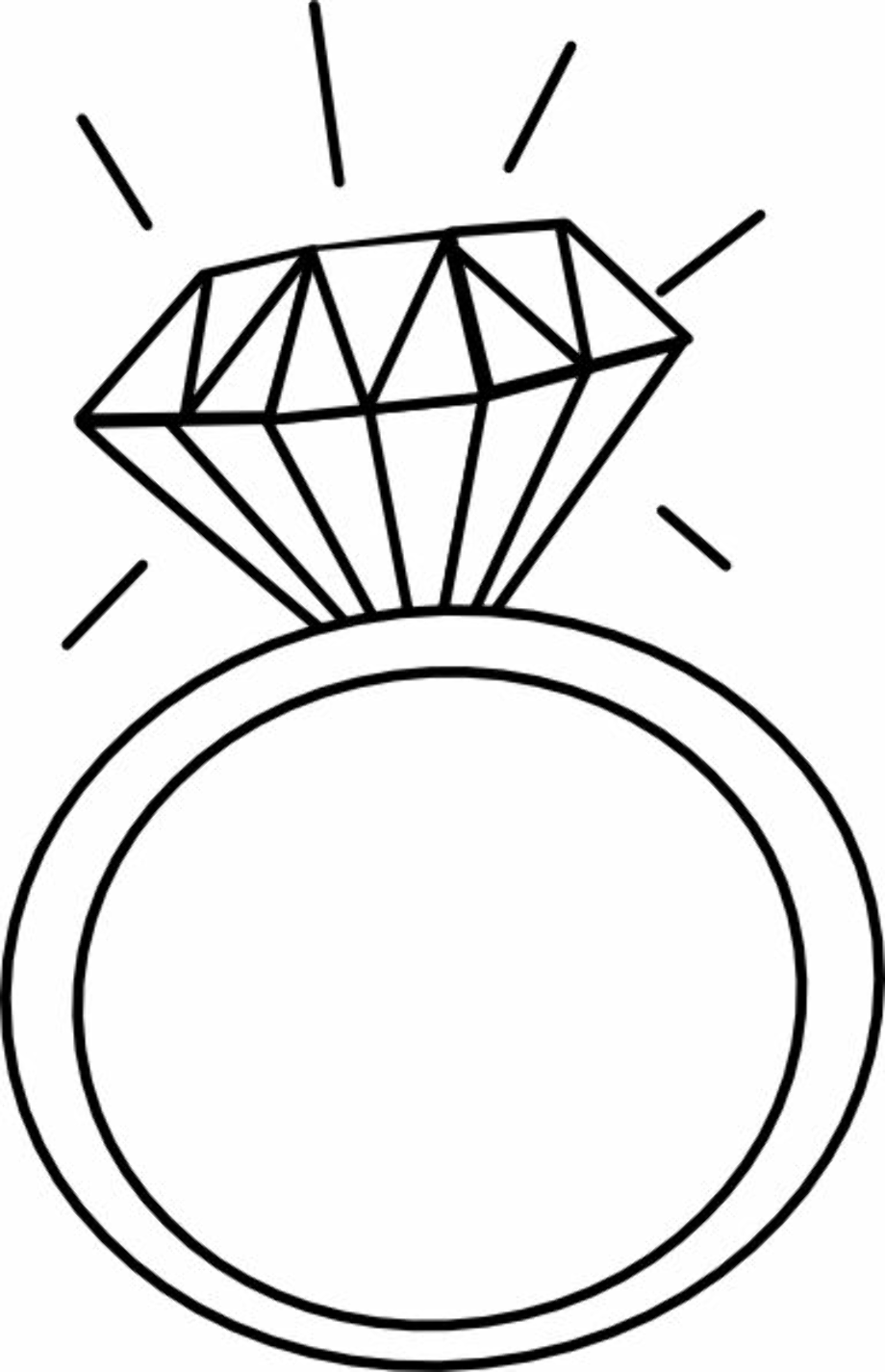 diamond ring clipart svg