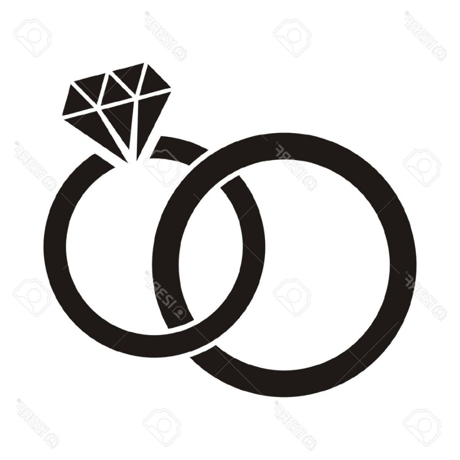 wedding rings clipart symbol