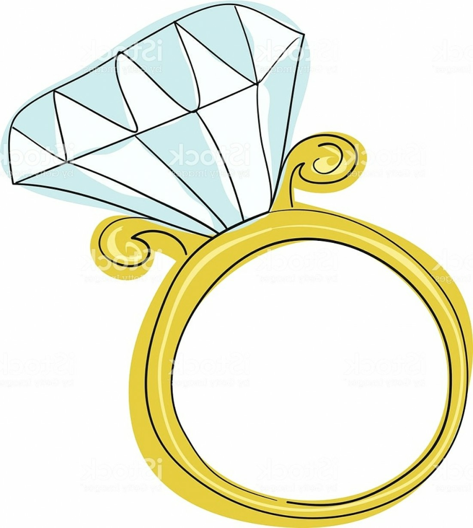Download High Quality diamond ring clipart  color 