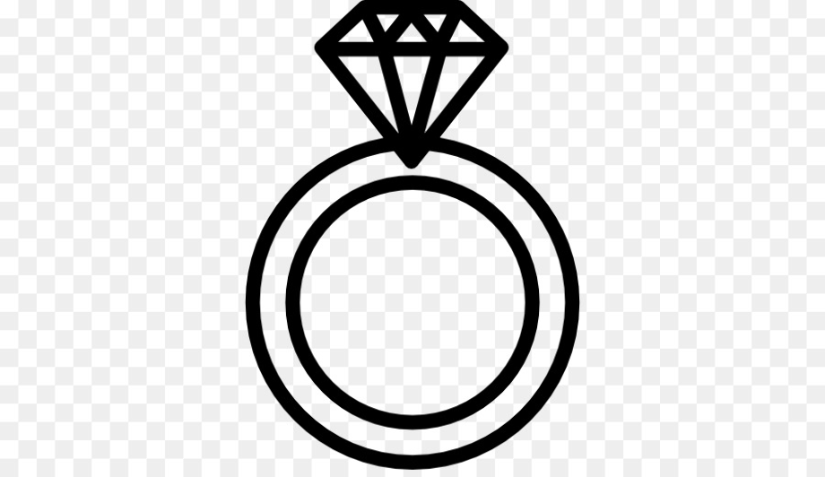 diamond ring clipart silhouette