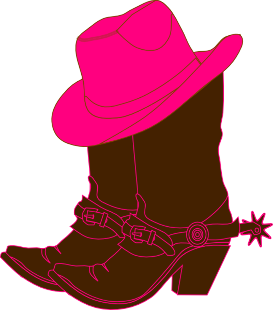 western clipart pink