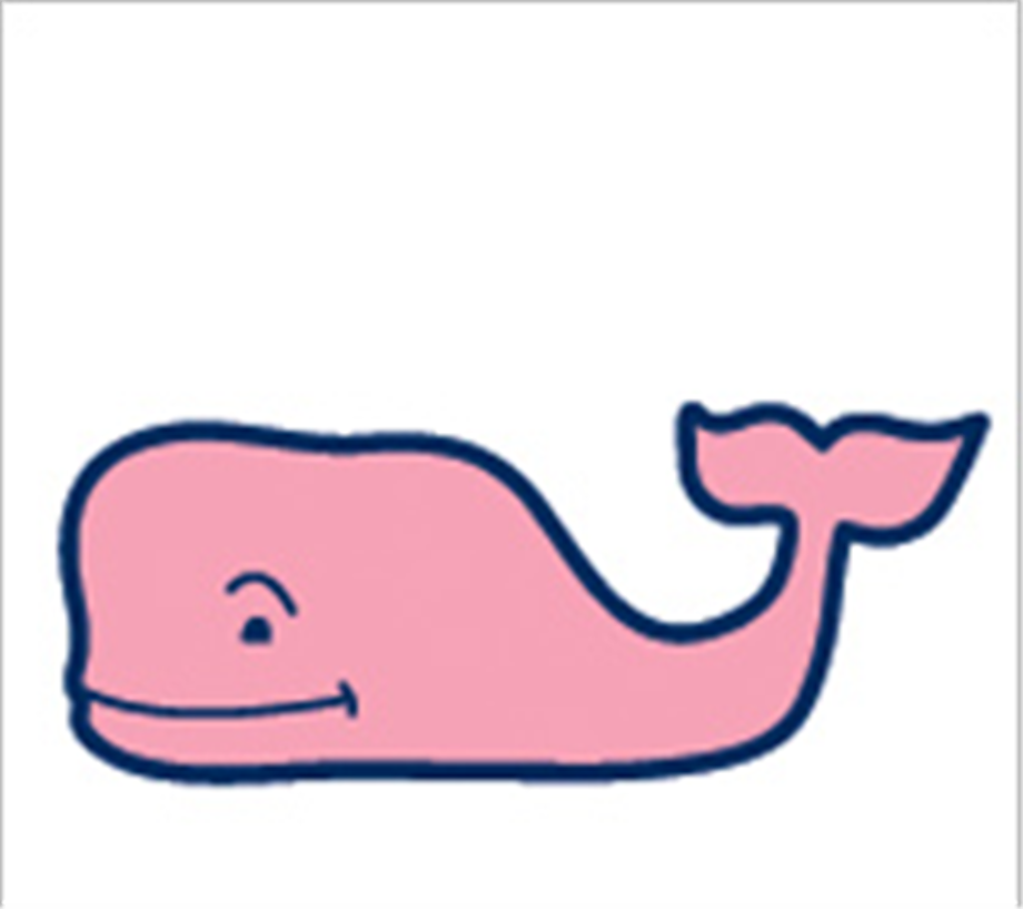 whale logo pink