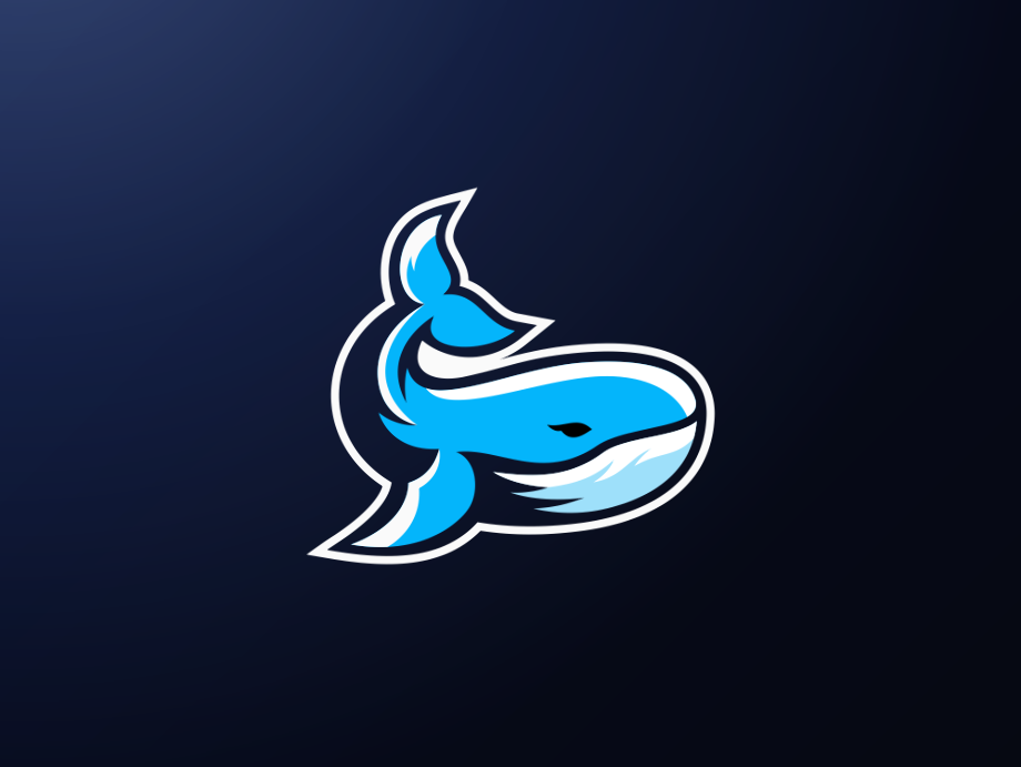 whale logo design