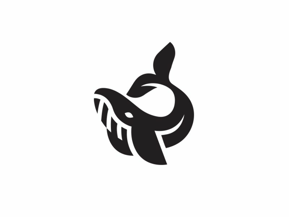 whale logo minimalist