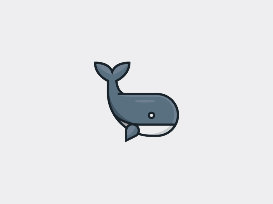 whale logo dribbble