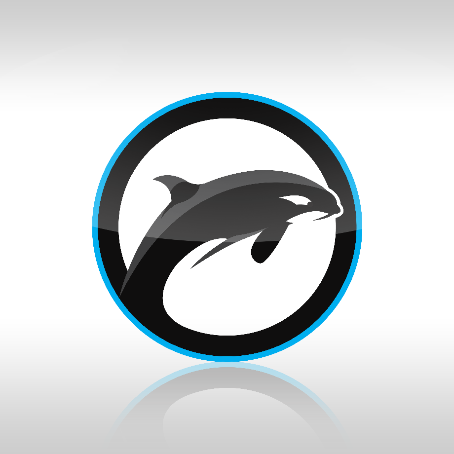 whale logo orca