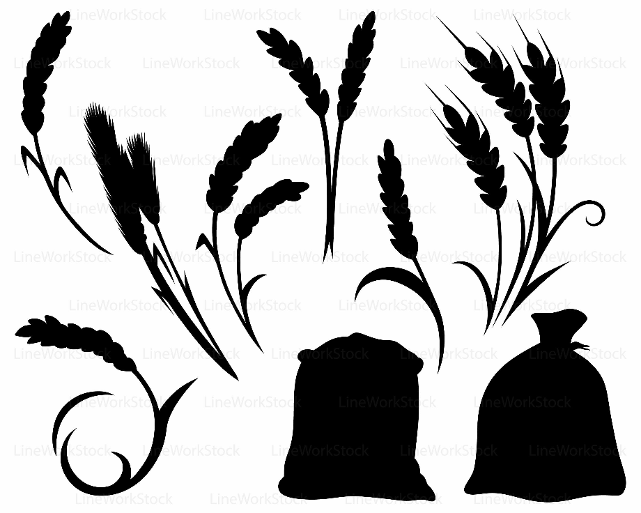 wheat clipart svg