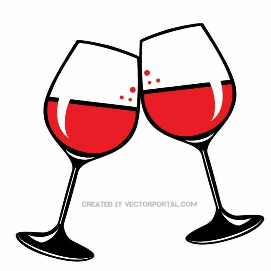 wine glass clipart vector