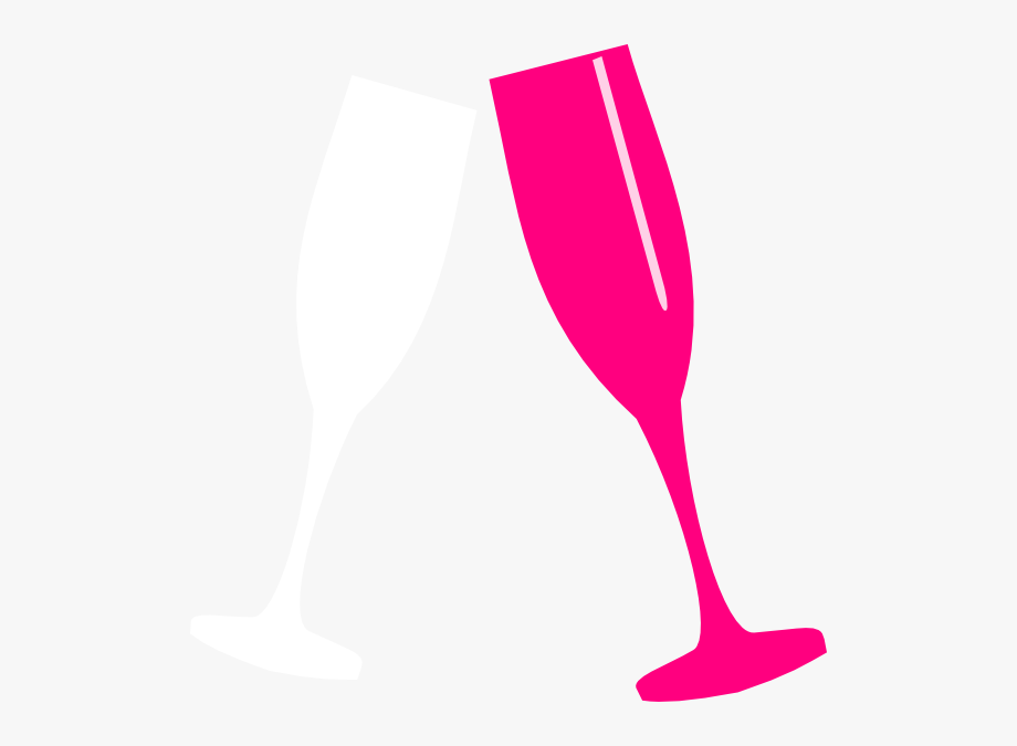 Wine glass pink