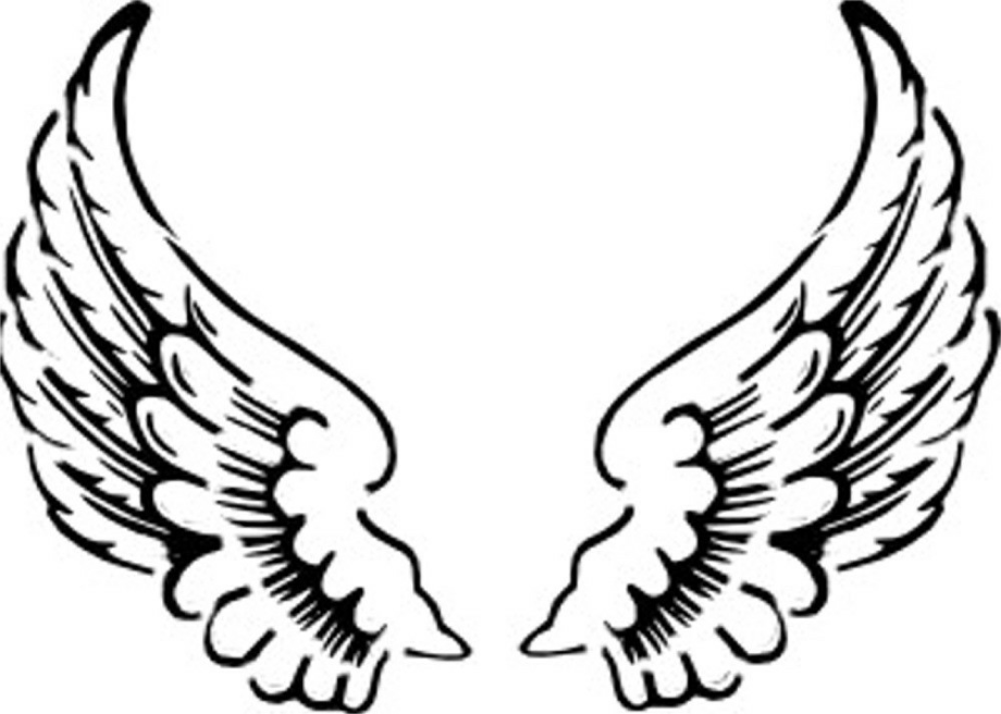 wings clipart simple