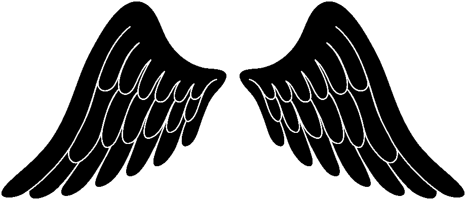 wings clipart outline