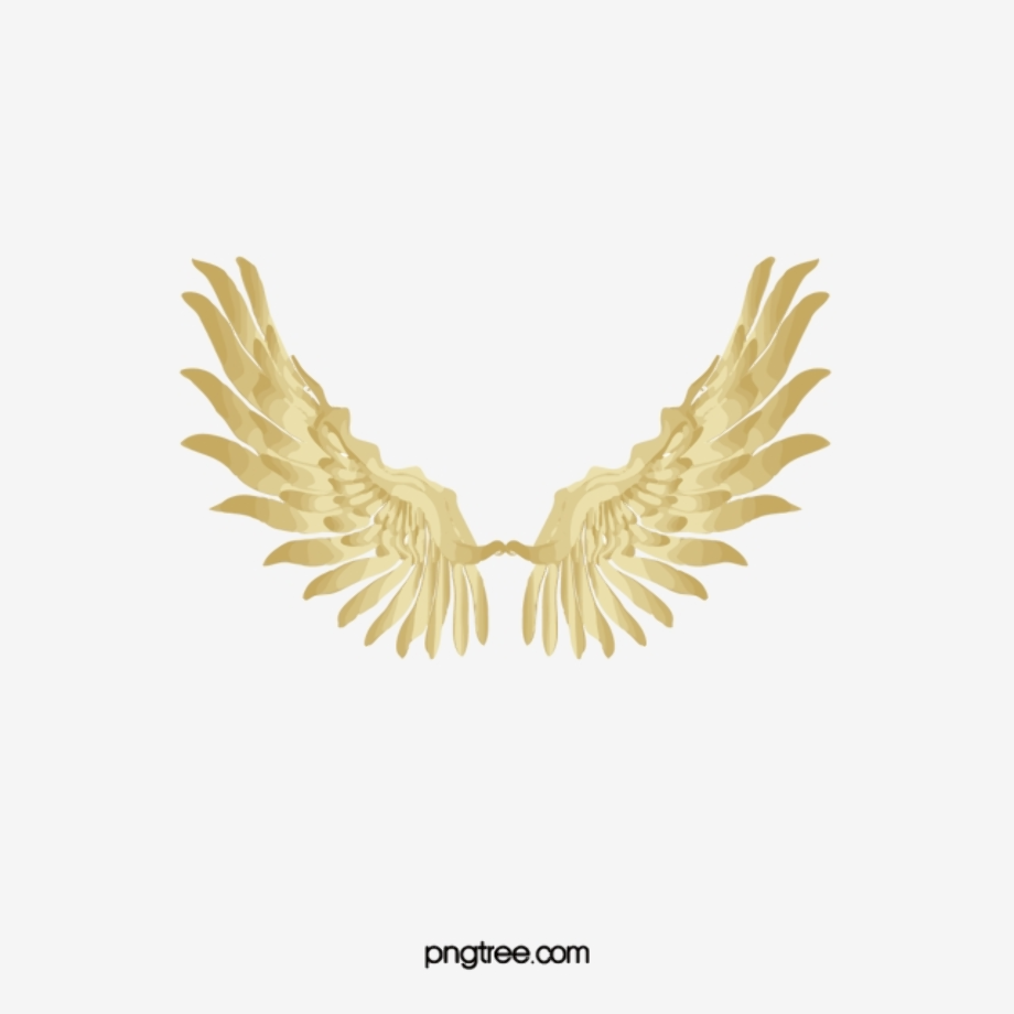 wings clipart golden