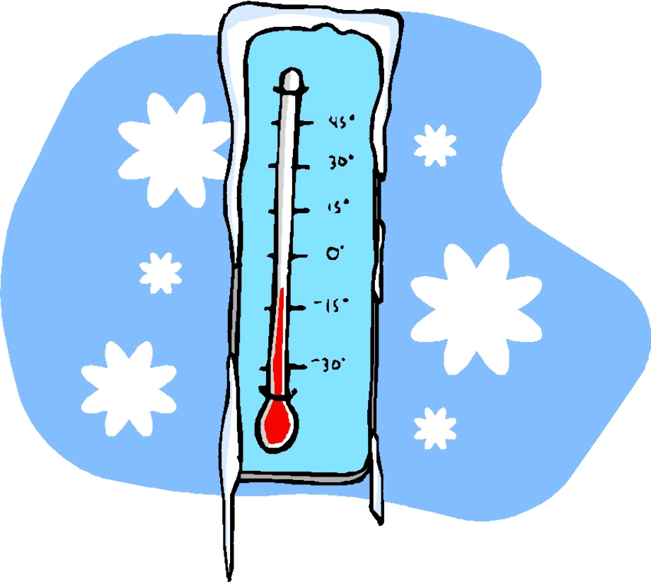 thermometer clipart cold