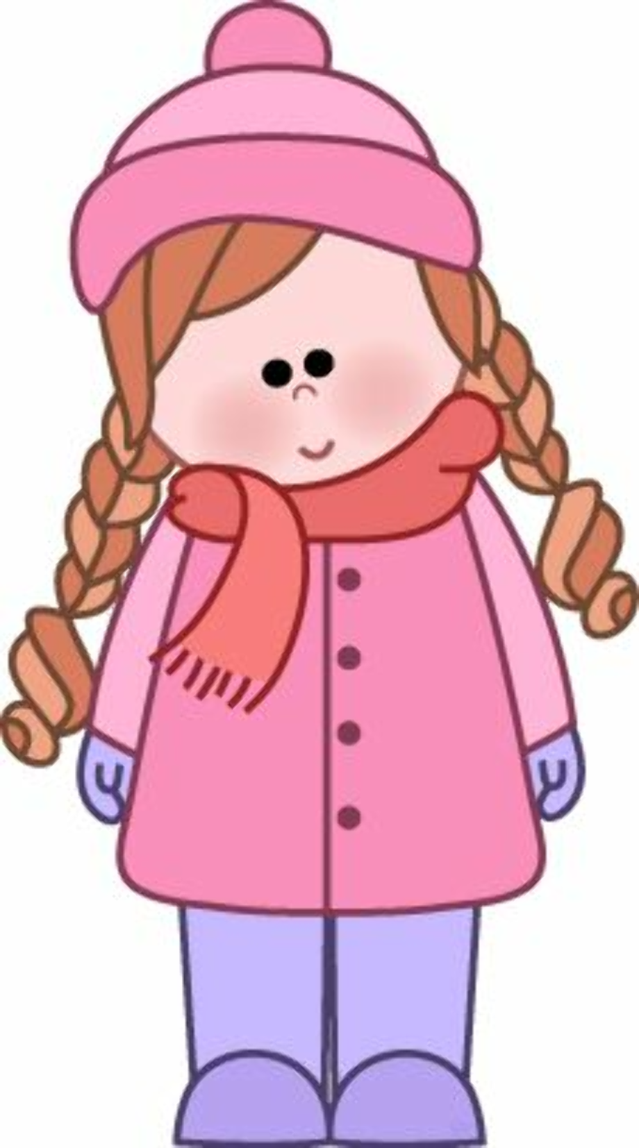 cold clipart woman