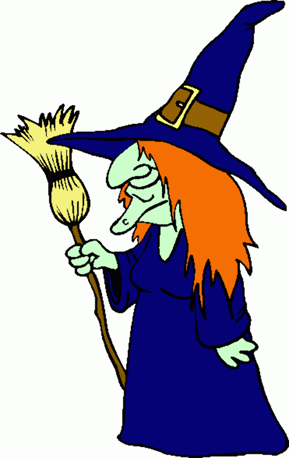 witch clipart standing