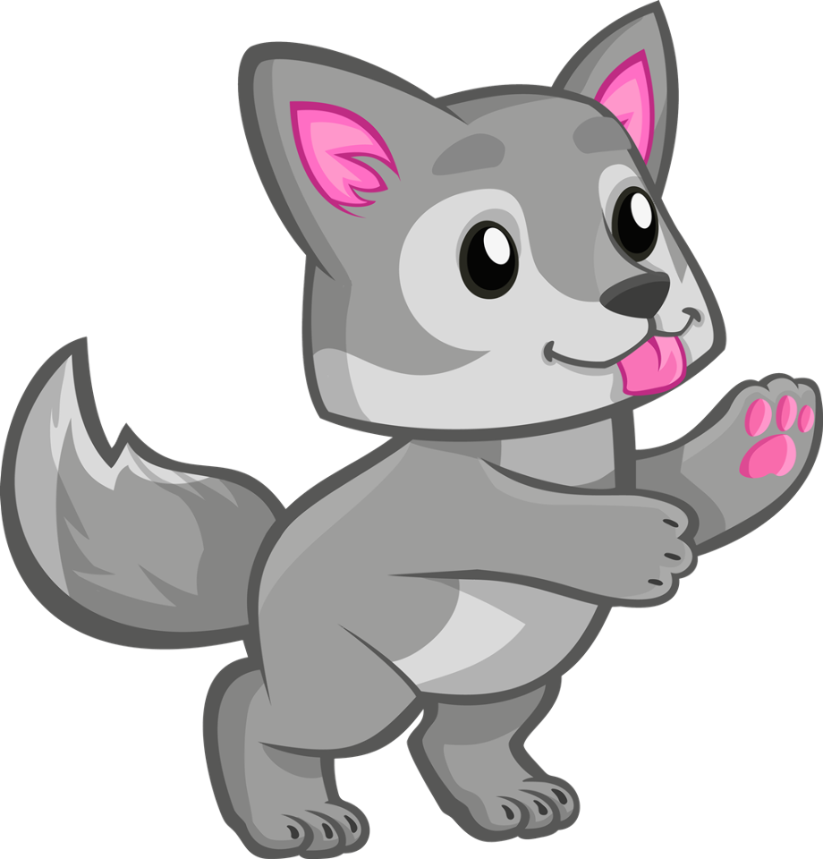 wolf clipart baby