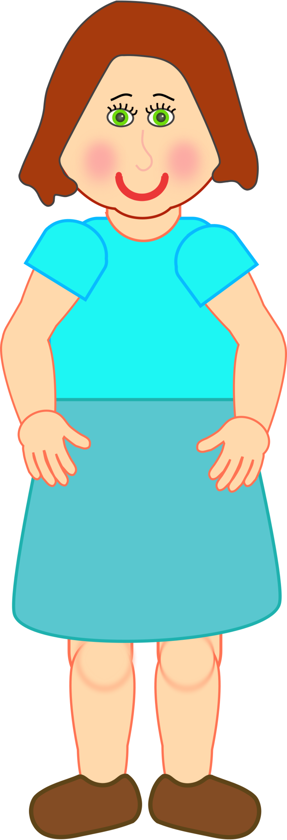woman clipart standing