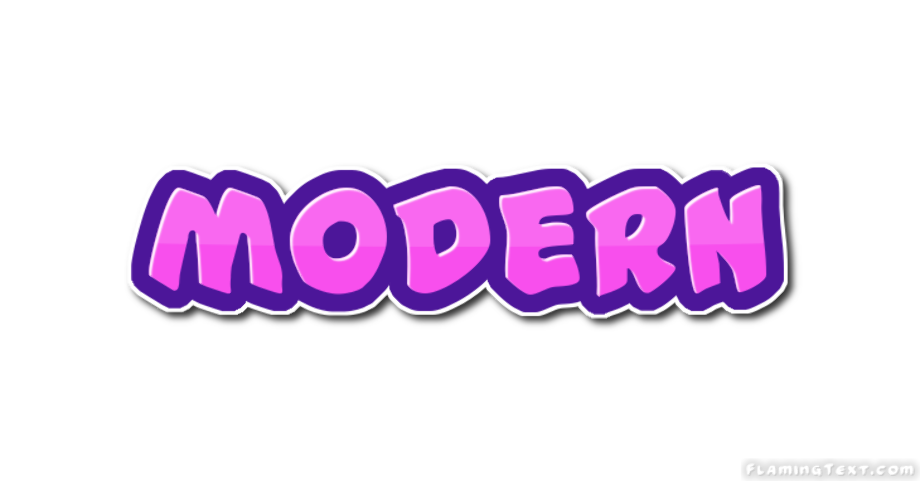 word logo modern