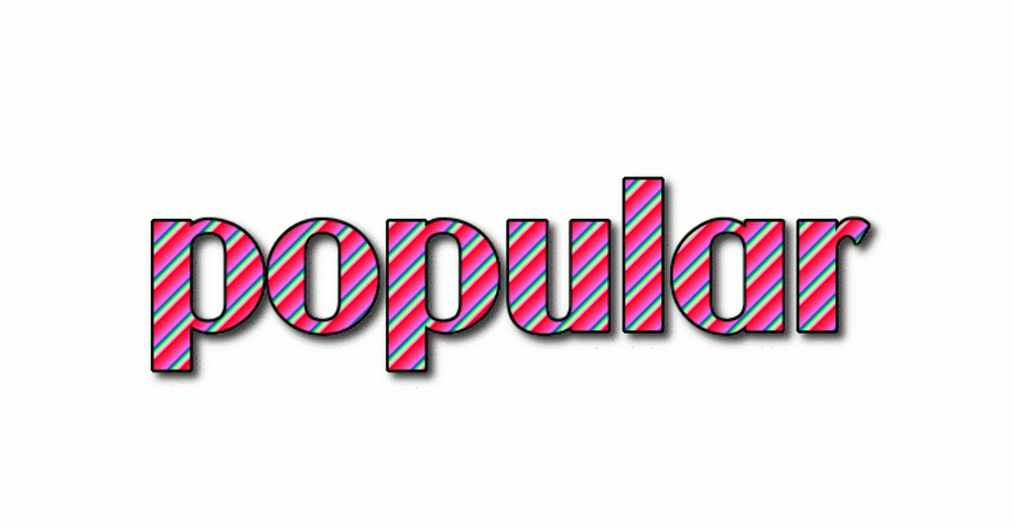 word logo popular
