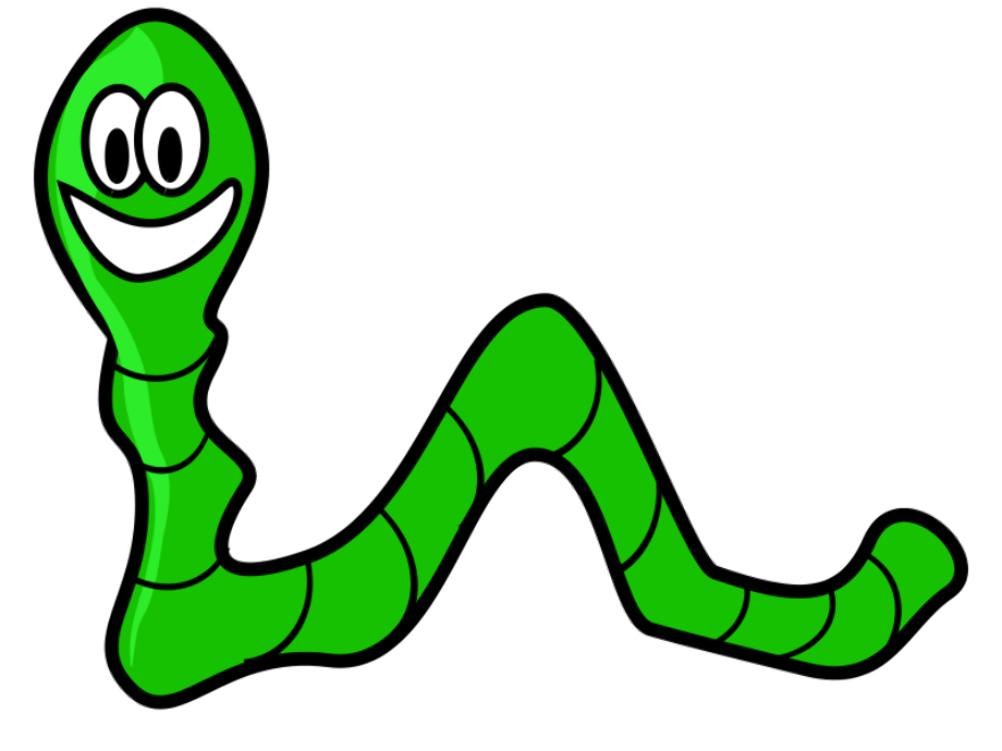 worm clipart wiggle
