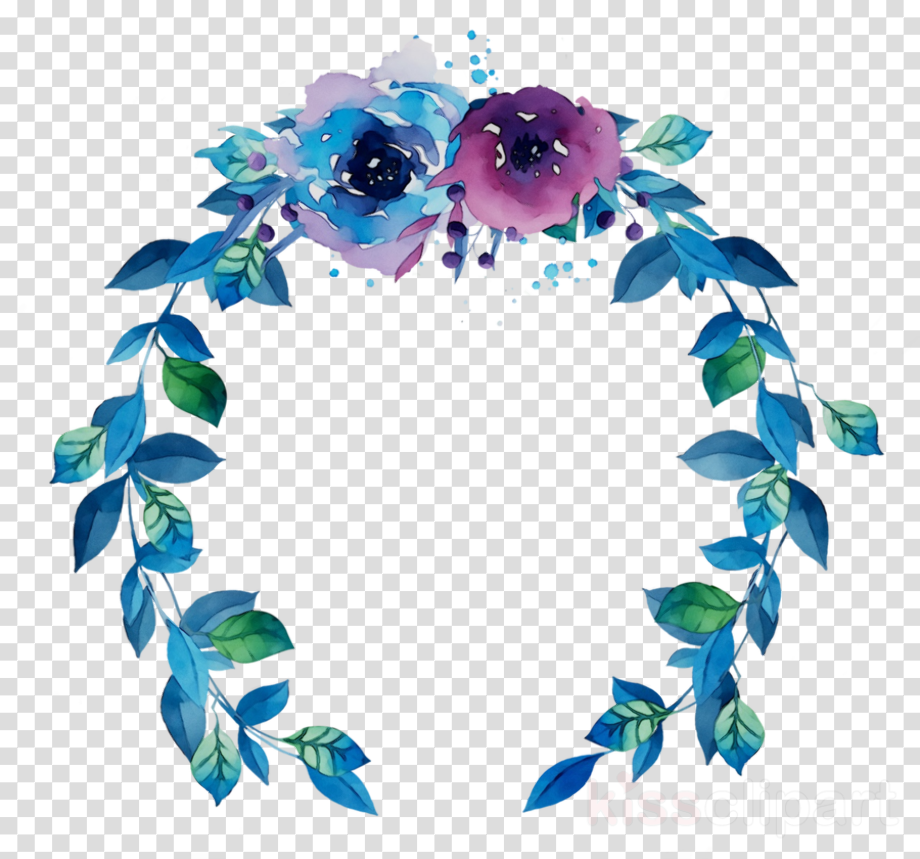 Download High Quality wreath clipart blue Transparent PNG Images - Art