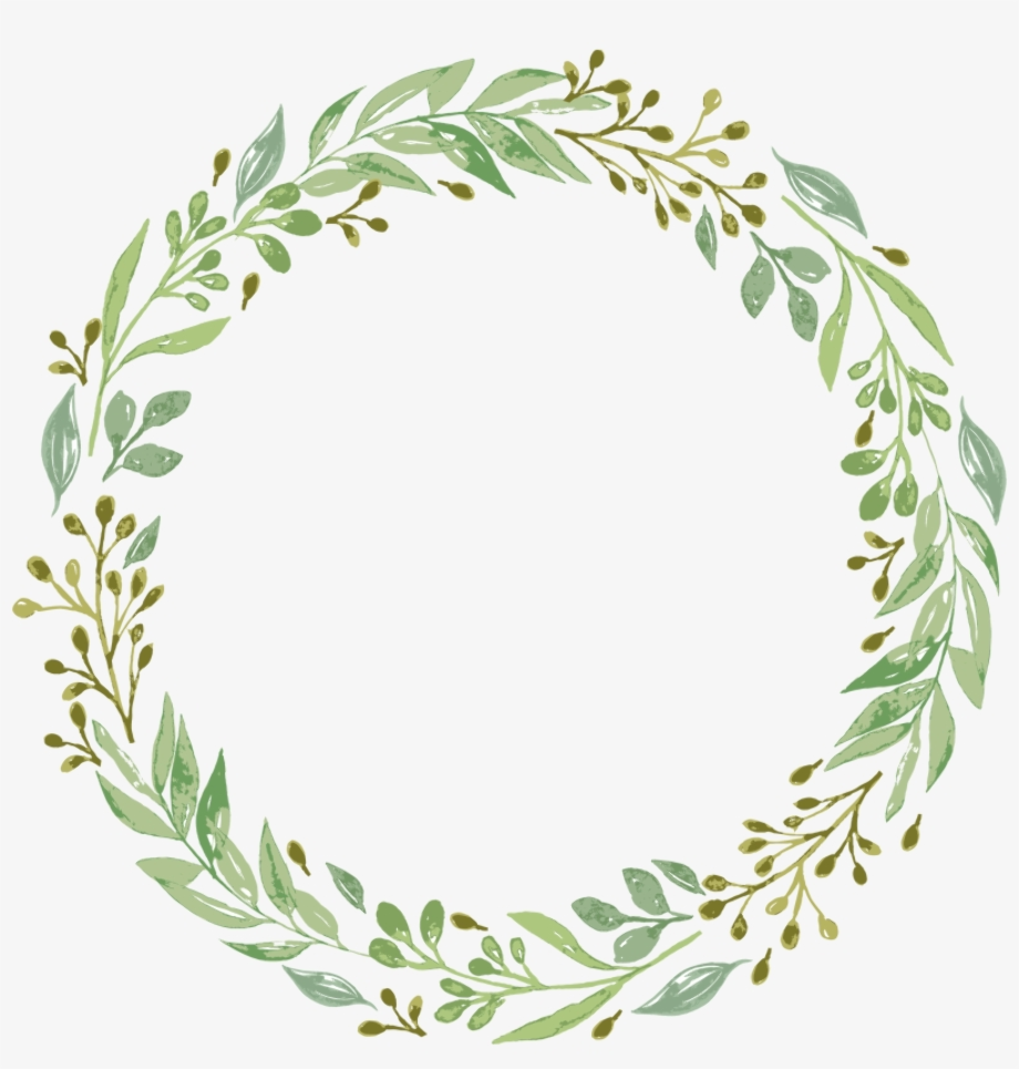 wreath clipart green