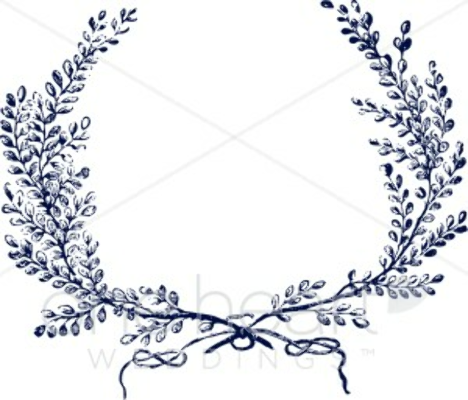 wreath clipart blue