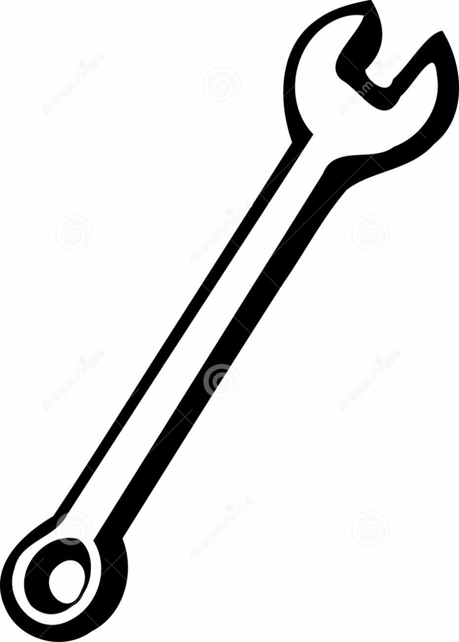 wrench clipart outline