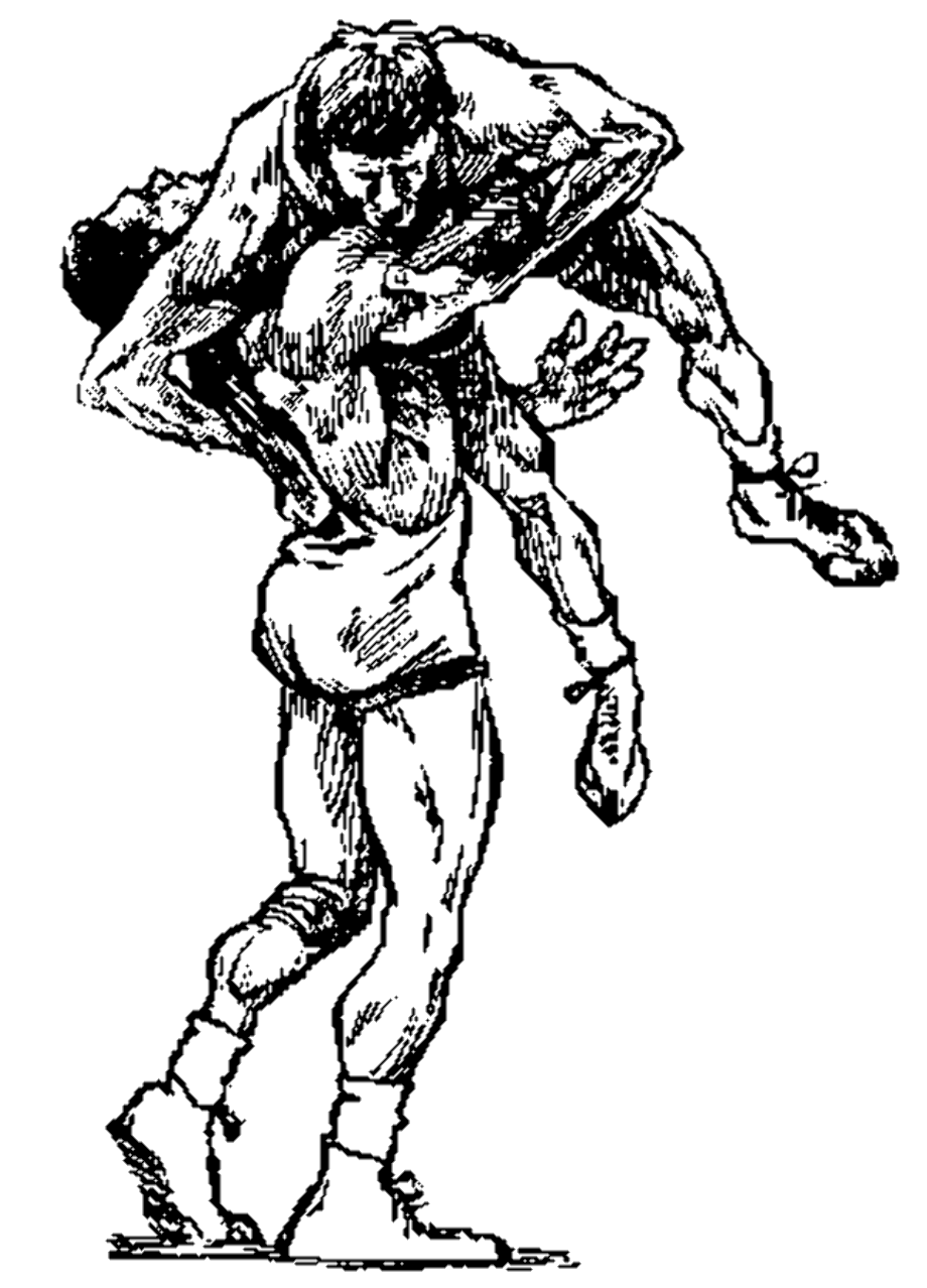 wrestling clipart drawing