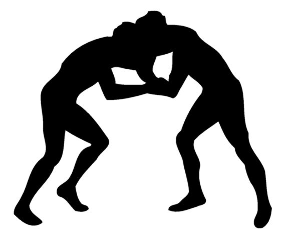wrestling clipart simple