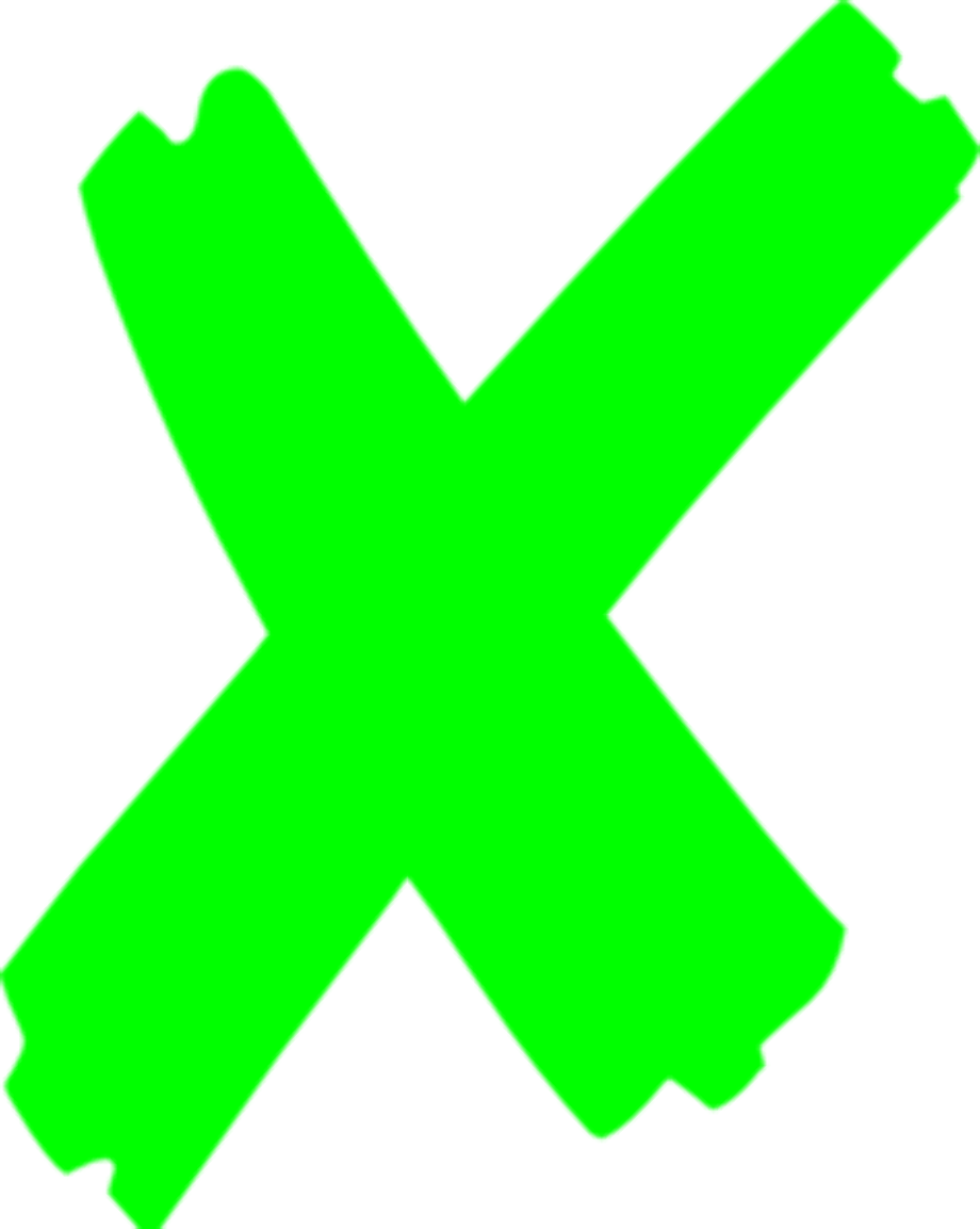 x transparent green