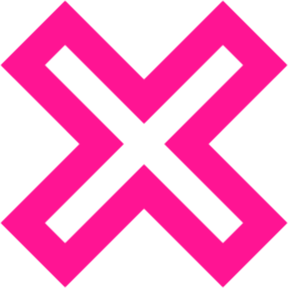 transparent x pink