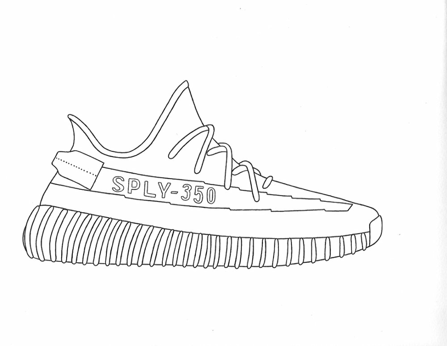 Download High Quality yeezy logo drawing Transparent PNG Images - Art