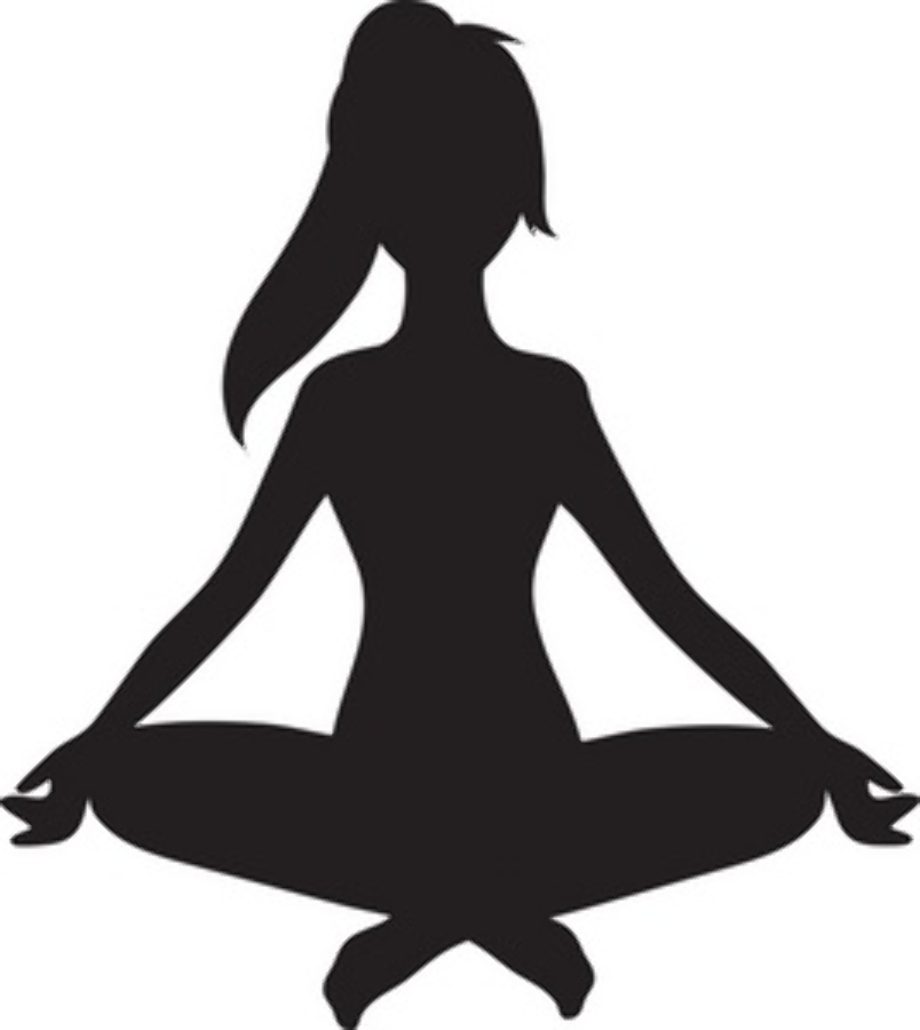 yoga clipart outline