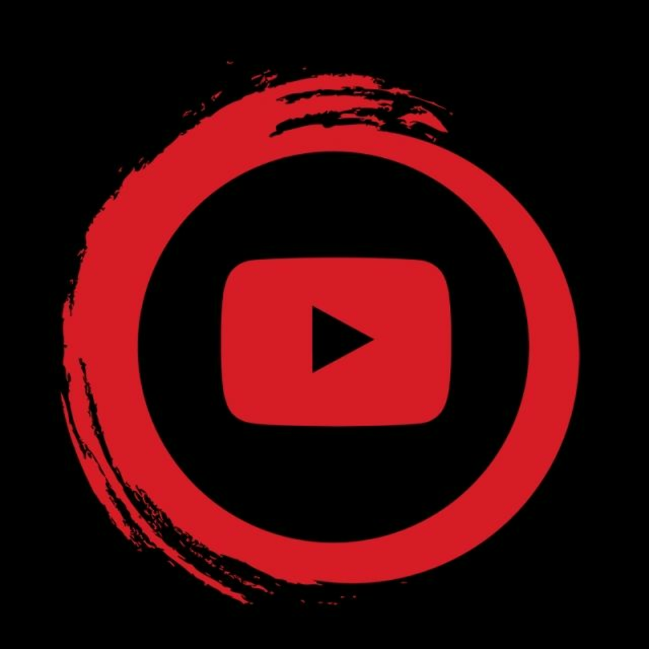 youtube clipart logo silver