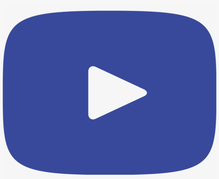 youtube logo transparent blue