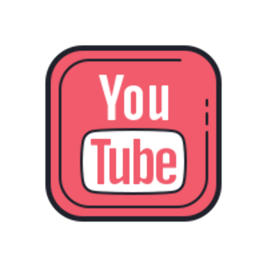 youtube logo transparent pastel
