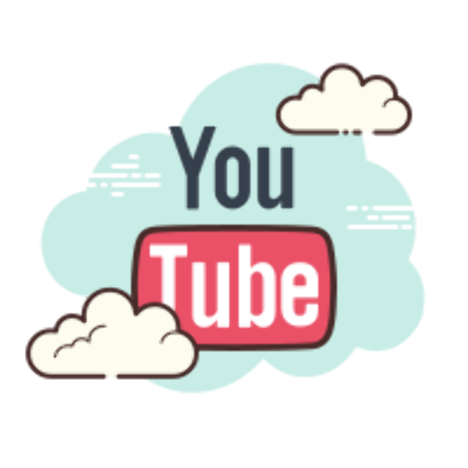 youtube transparent logo pastel