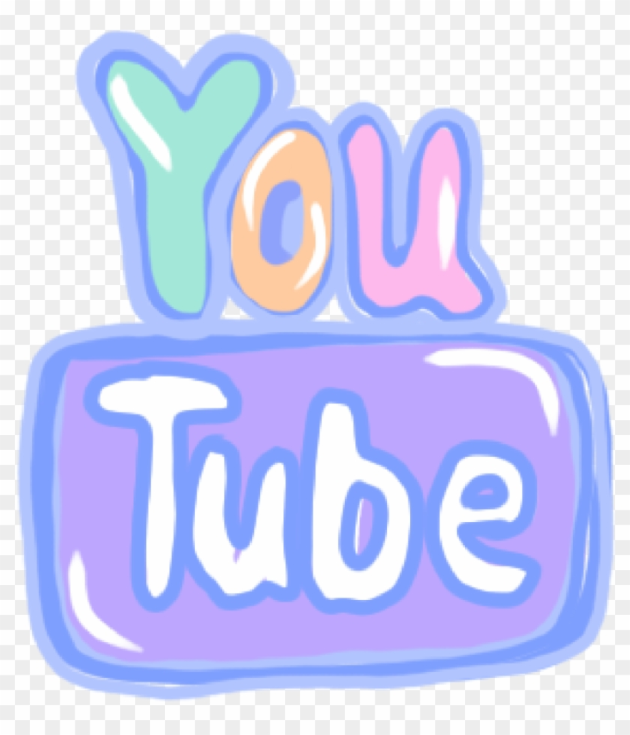 youtube logo transparent pastel